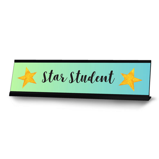 Star Student, Achievement Award Desk Sign - Office Desk Sign