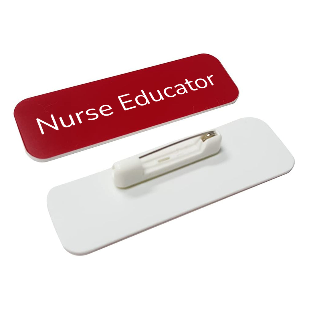 Nurse Educator 1 x 3" Rounded Corner Name Badge | Medical Specialism Badges