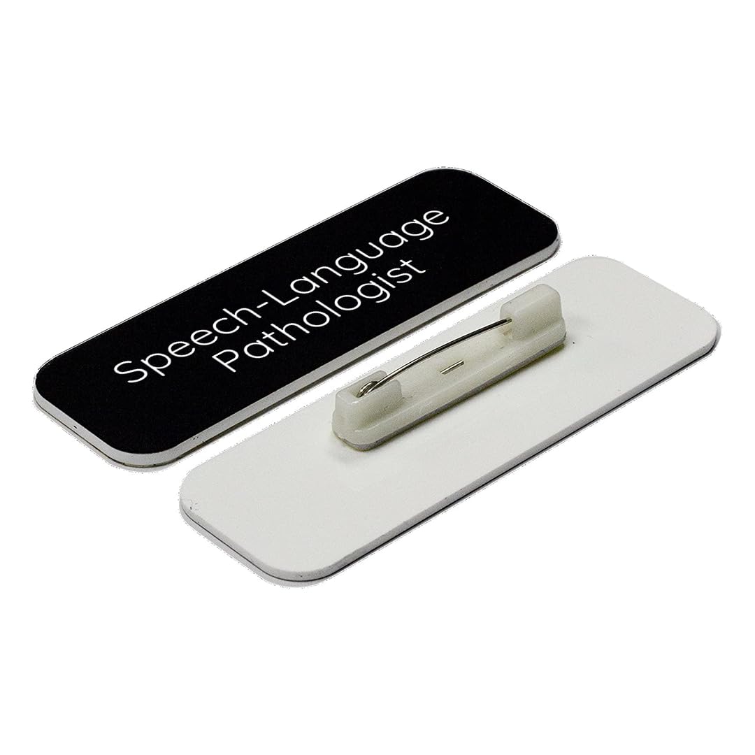 Speech-Language Pathologist 1 x 3" Rounded Corner Name Badge | Medical Specialism Badges
