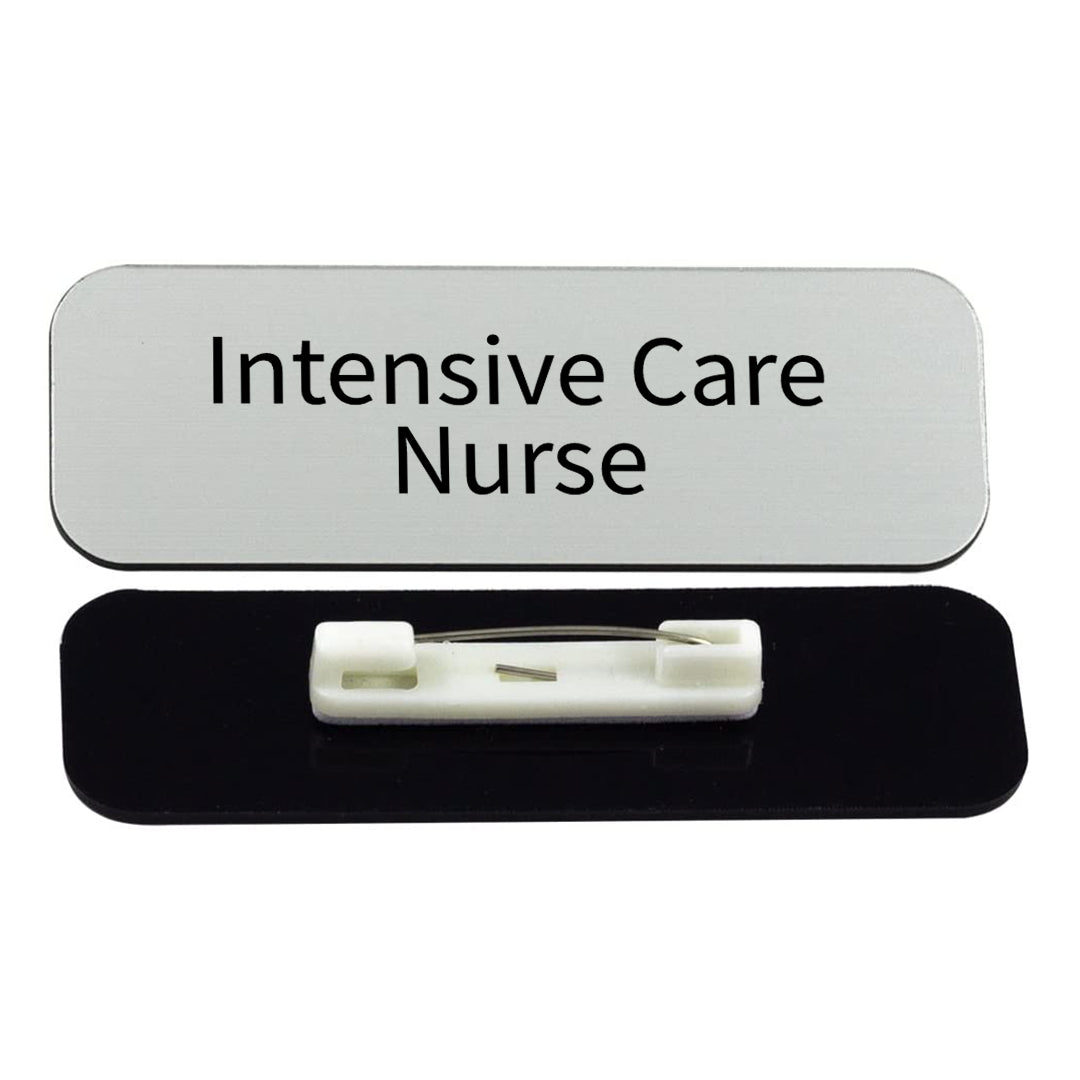 Intensive Care Nurse 1 x 3" Rounded Corner Name Badge | Medical Specialism Badges