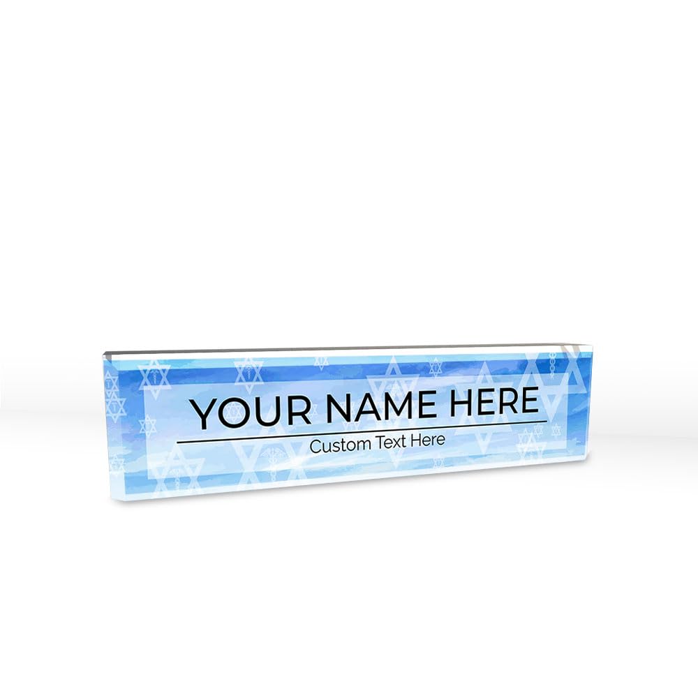 Signs ByLITA Medical Symbol Collection Custom 2 x 10" Personalized Acrylic Desk Signs