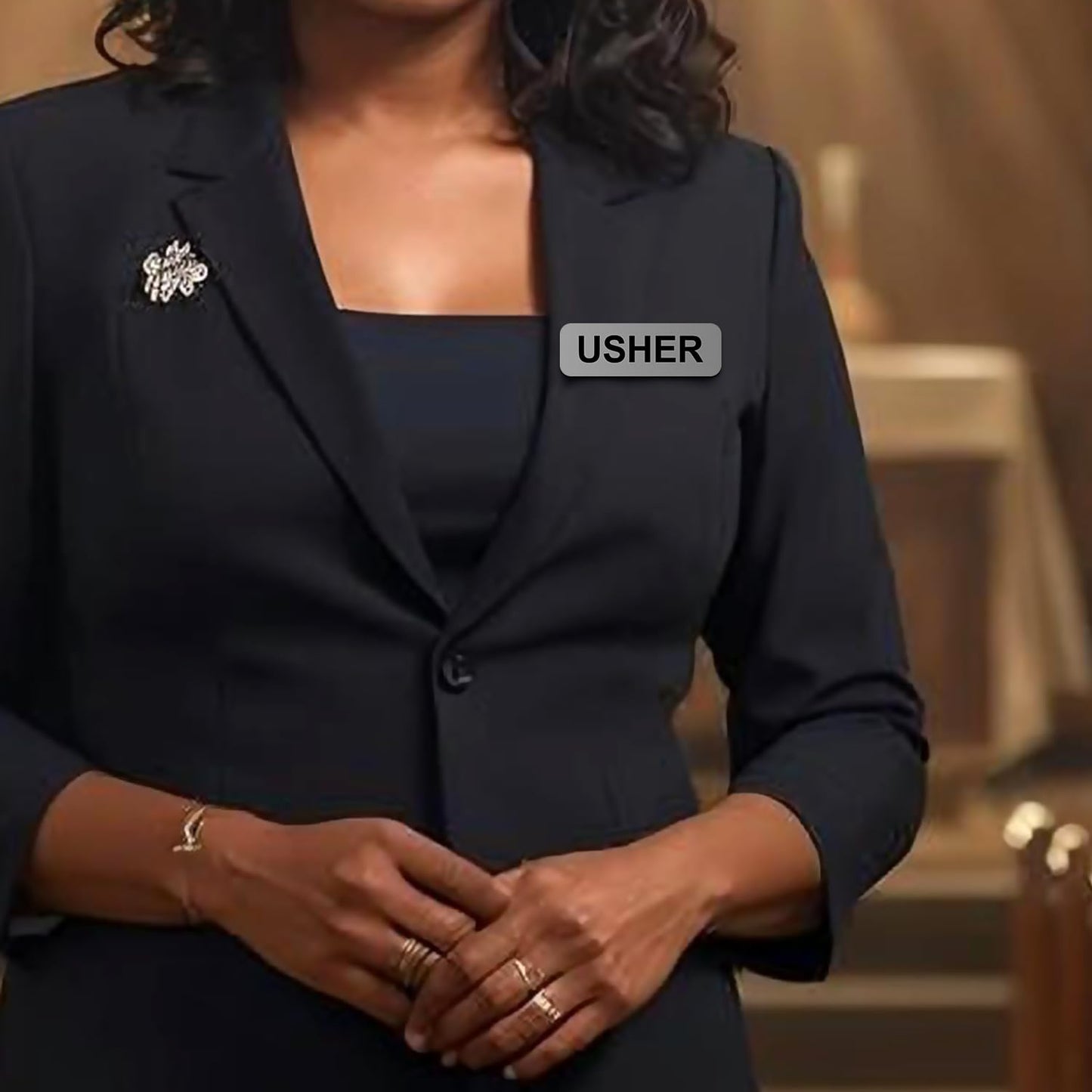 Usher Name Tag - Pack of 3
