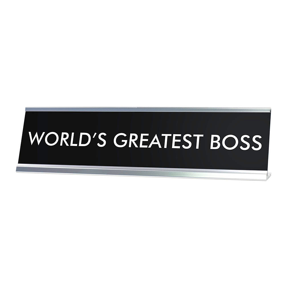 WORLD'S GREATEST BOSS Novelty Desk Sign