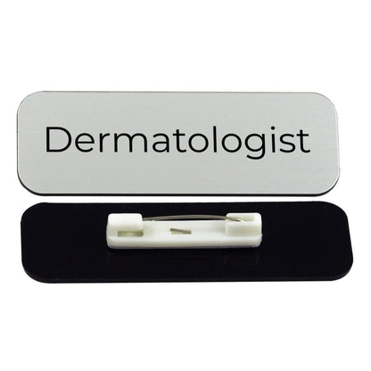 Dermatologist 1 x 3" Rounded Corner Name Badge | Medical Specialism Badges
