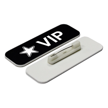 VIP (Star) 1 x 3" Name Tag/Badge, (3 Pack)