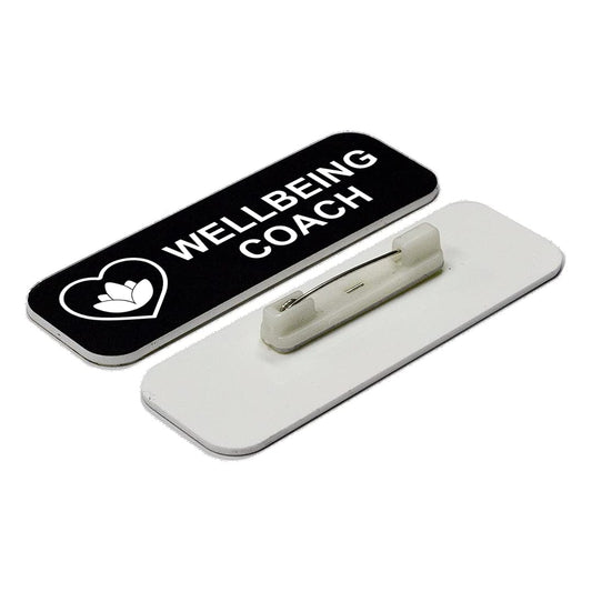 Wellbeing Coach 1 x 3" Name Tag/Badge - Name Tag Badge