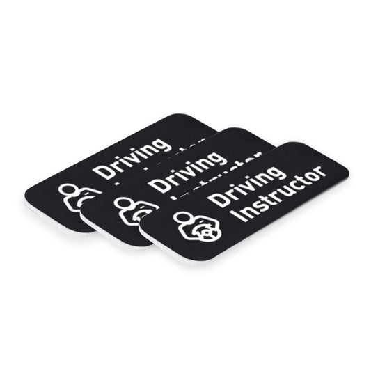 Driving Instructor Graphic 1 x 3" Name Tag/Badge - Name Tag Badge