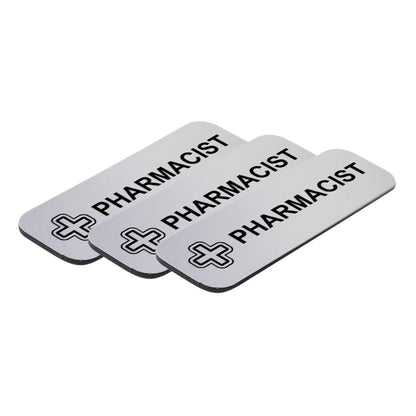 Pharmacist 1 x 3" Name Tag/Badge, (3 Pack)