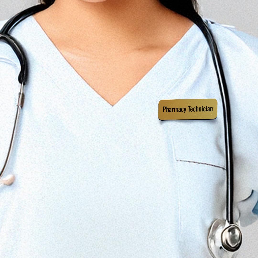 Pharmacy Technician 1 x 3" Rounded Corner Name Badge | Medical Specialism Badges