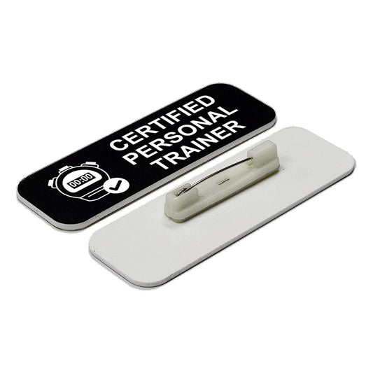 Certified Personal Trainer 1 x 3" Name Tag/Badge - Name Tag Badge