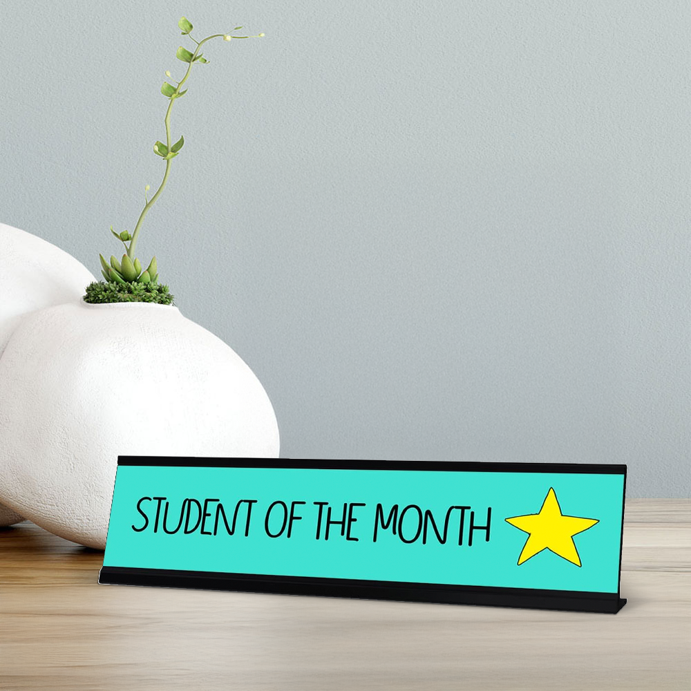 Student of the Month, Student Award Desk Sign (2 x 8")