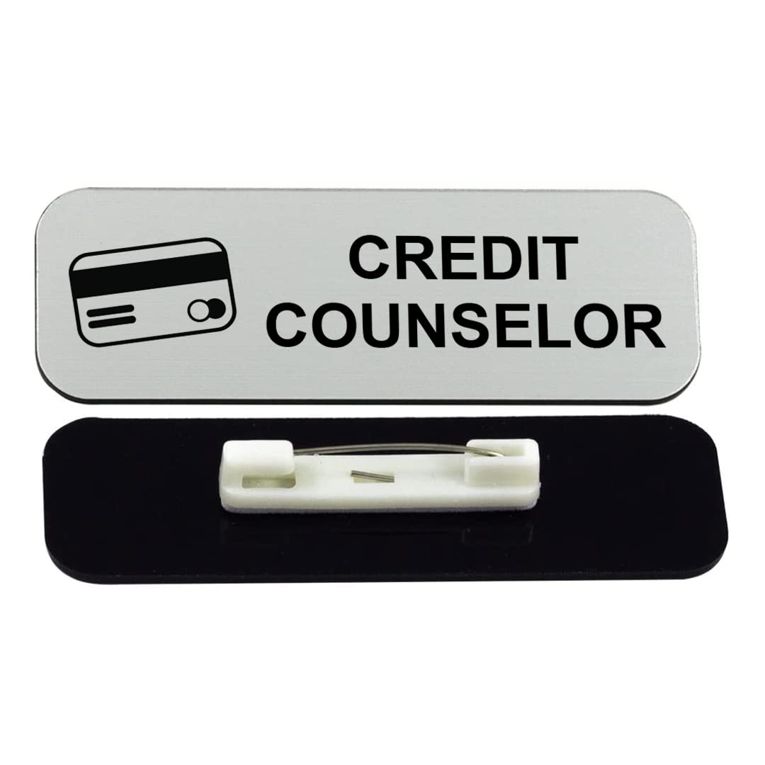 Credit Counselor 1 x 3" Name Tag/Badge, (3 Pack)