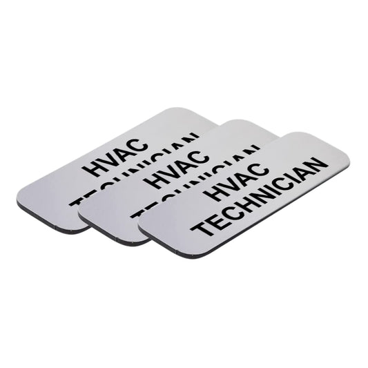 HVAC Technician 1 x 3" Name Tag/Badge - Name Tag Badge