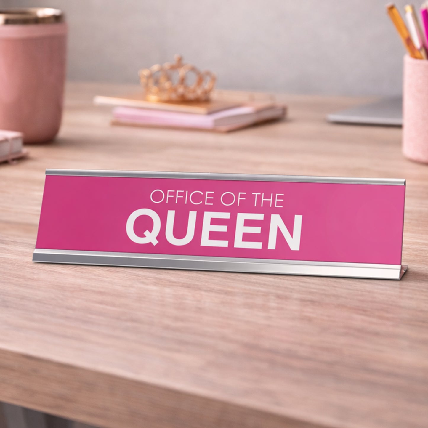 Office of the Queen Novelty Desk Sign