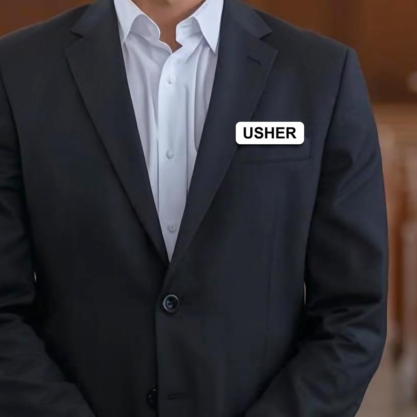 Usher Name Tag - Pack of 3