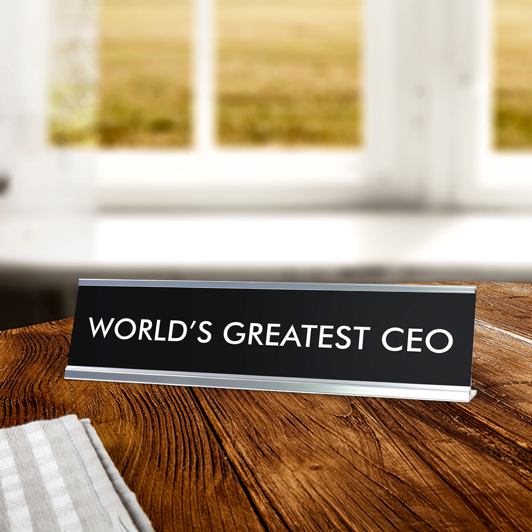WORLD'S GREATEST CEO Novelty Desk Sign