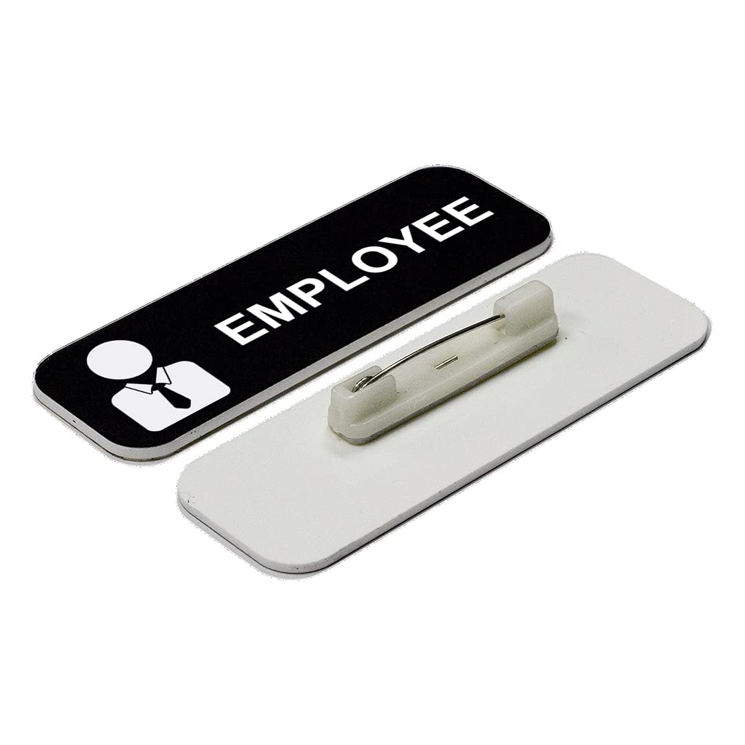 Employee 1 x 3" Name Tag/Badge, (3 Pack)