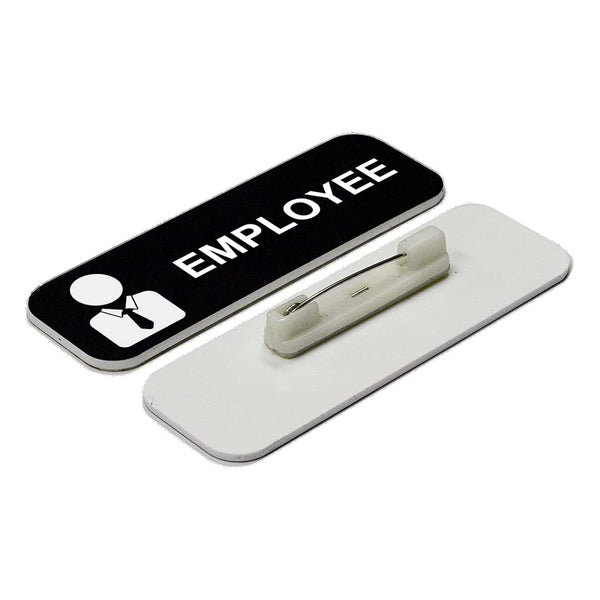 Employee 1 x 3" Name Tag/Badge, (3 Pack)