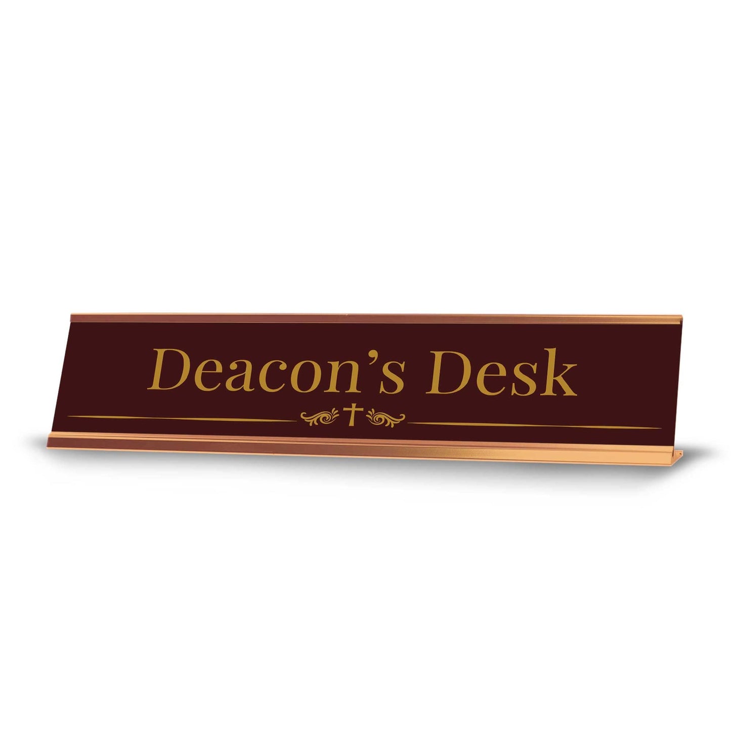 Church Office Staff Role Desk Signs 2 x 10" Plastic Desk Sign