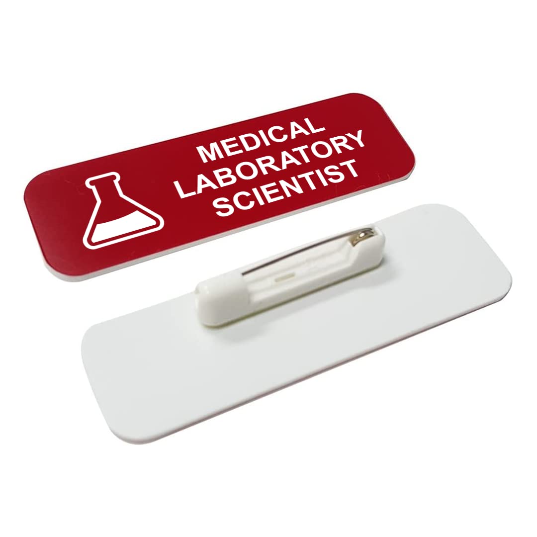 Medical laboratory scientist 1 x 3" Name Tag/Badge, (3 Pack)