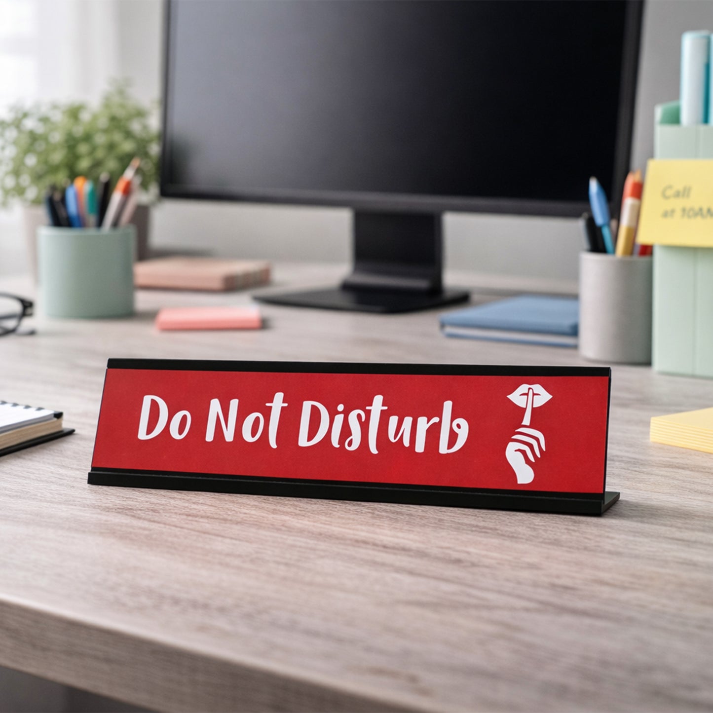Do Not Disturb, Designer Series Desk Sign Nameplate (2 x 8")