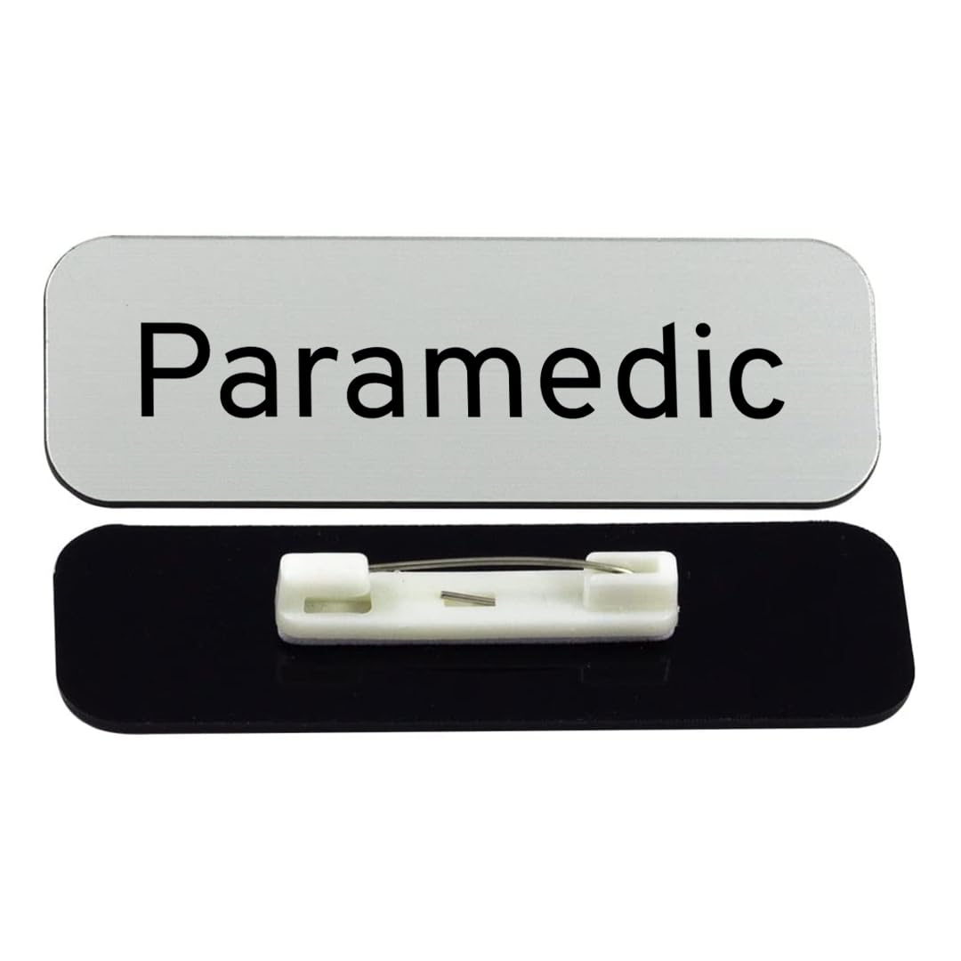 Paramedic 1 x 3" Rounded Corner Name Badge | Medical Specialism Badges