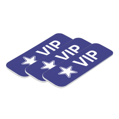 VIP (Star) 1 x 3" Name Tag/Badge, (3 Pack)