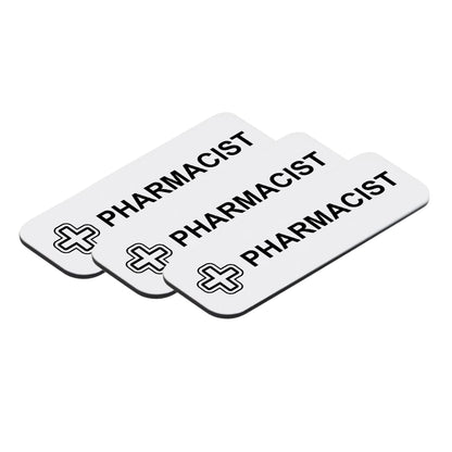 Pharmacist 1 x 3" Name Tag/Badge, (3 Pack)