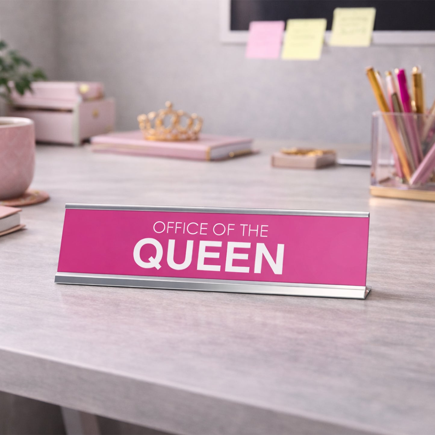 Office of the Queen Novelty Desk Sign