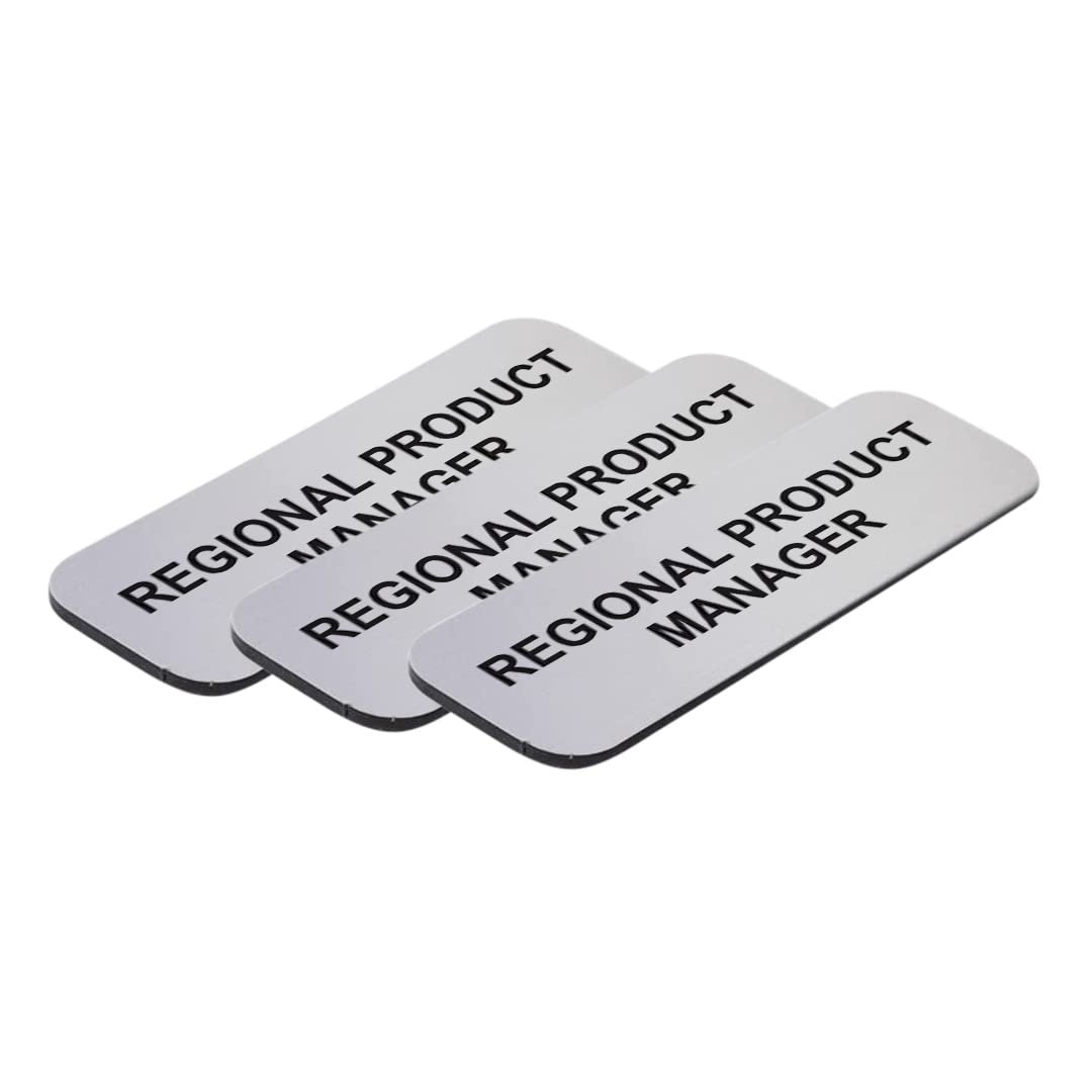 Regional Product Manager 1 x 3" Name Tag/Badge, (3 Pack)