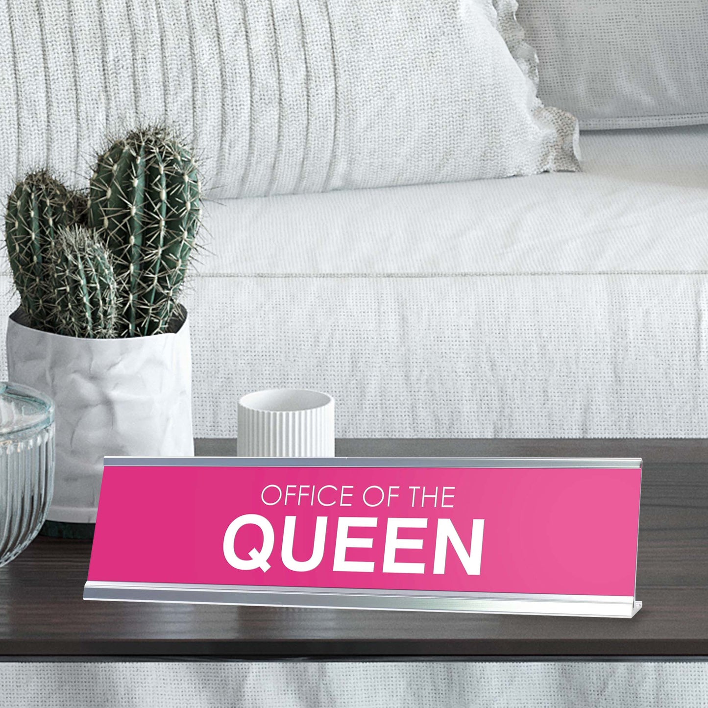 Office of the Queen Novelty Desk Sign