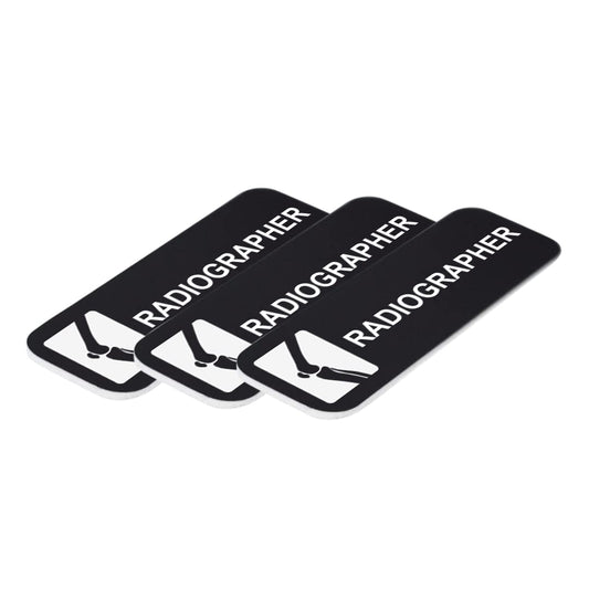 Radiographer 1" x 3" Name Tag/Badge, (3 Pack)