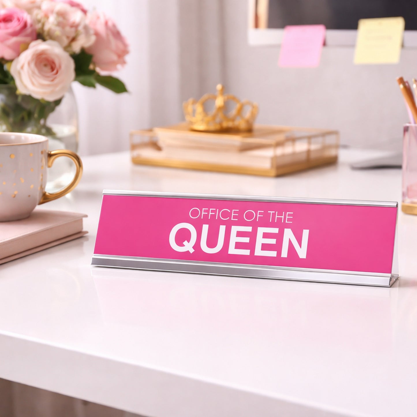 Office of the Queen Novelty Desk Sign