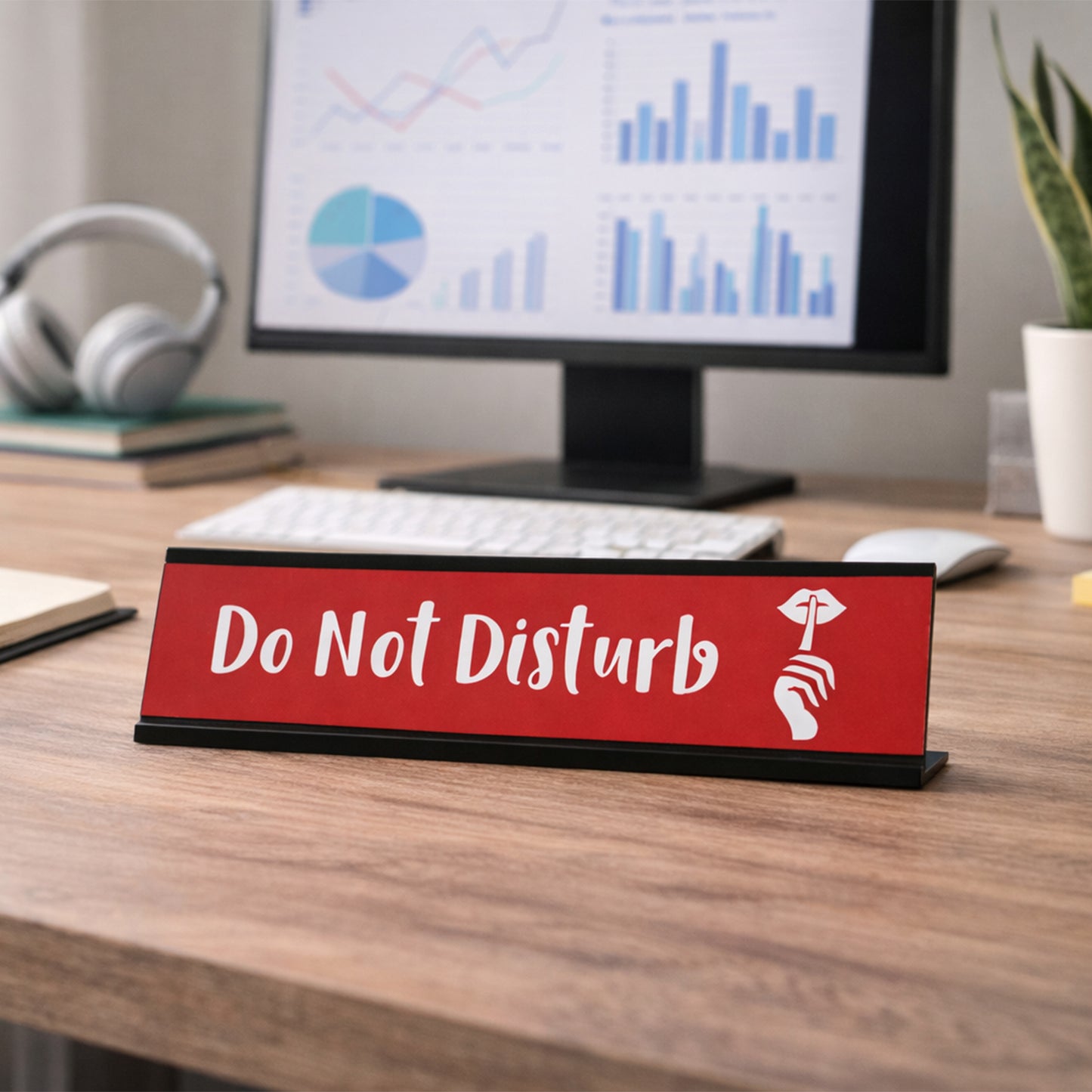 Do Not Disturb, Designer Series Desk Sign Nameplate (2 x 8")