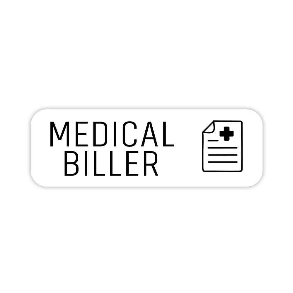 Medical Biller 1 x 3" Rounded Corner Name Badge | Medical Facilities