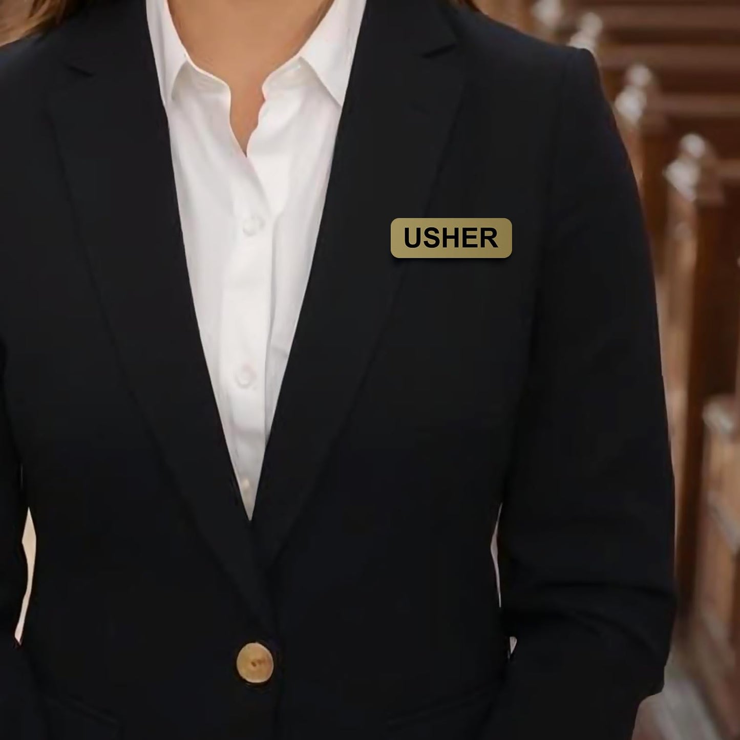Usher Name Tag - Pack of 3