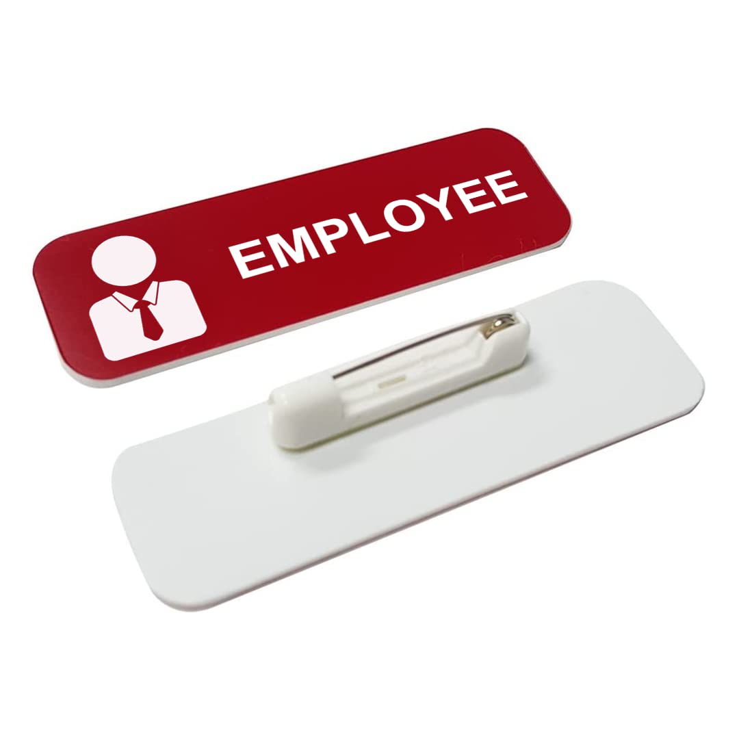 Employee 1 x 3" Name Tag/Badge, (3 Pack)