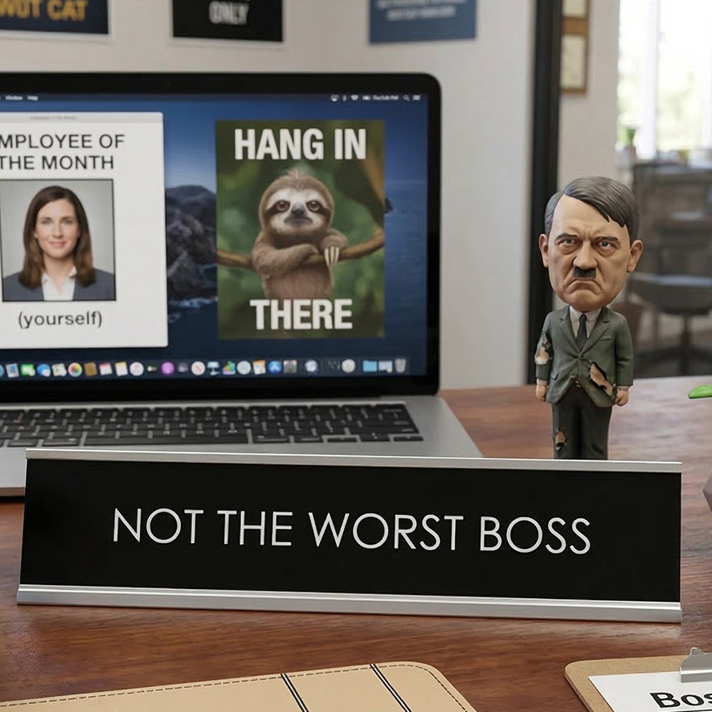 Not The Worst Boss Novelty Desk Sign