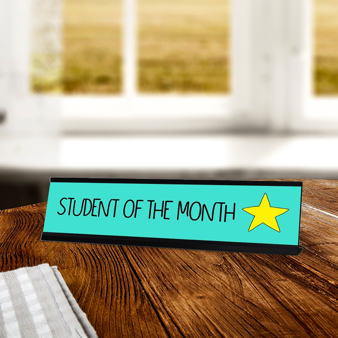 Student of the Month, Student Award Desk Sign (2 x 8")