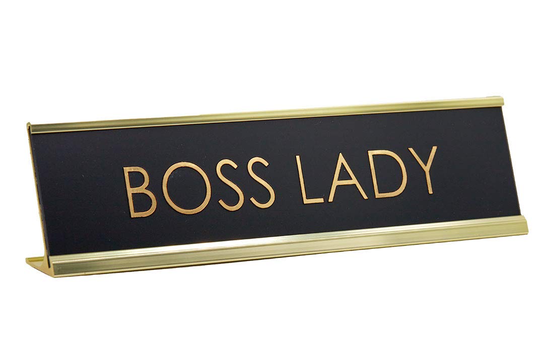 Signs ByLITA Boss Lady Novelty Desk Sign