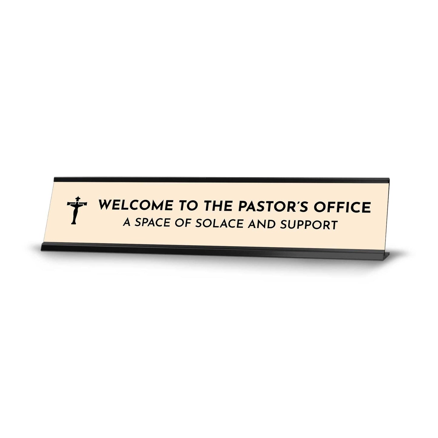 Church Leader Role and Titles 2 x 10" Desk Sign with Aluminium Frame