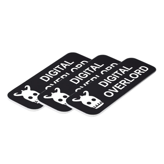 Digital Overlord 1" x 3" Name Tags, Stock Badges - Name Tag Badge