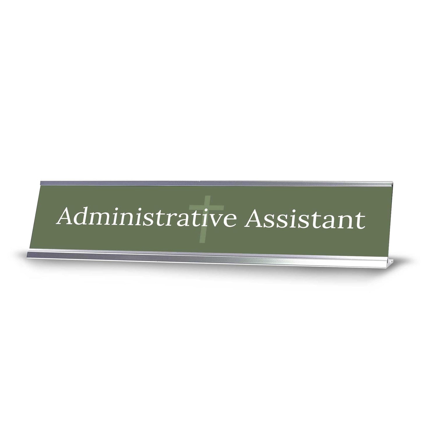 Church Office Staff Role Desk Signs 2 x 10" Plastic Desk Sign