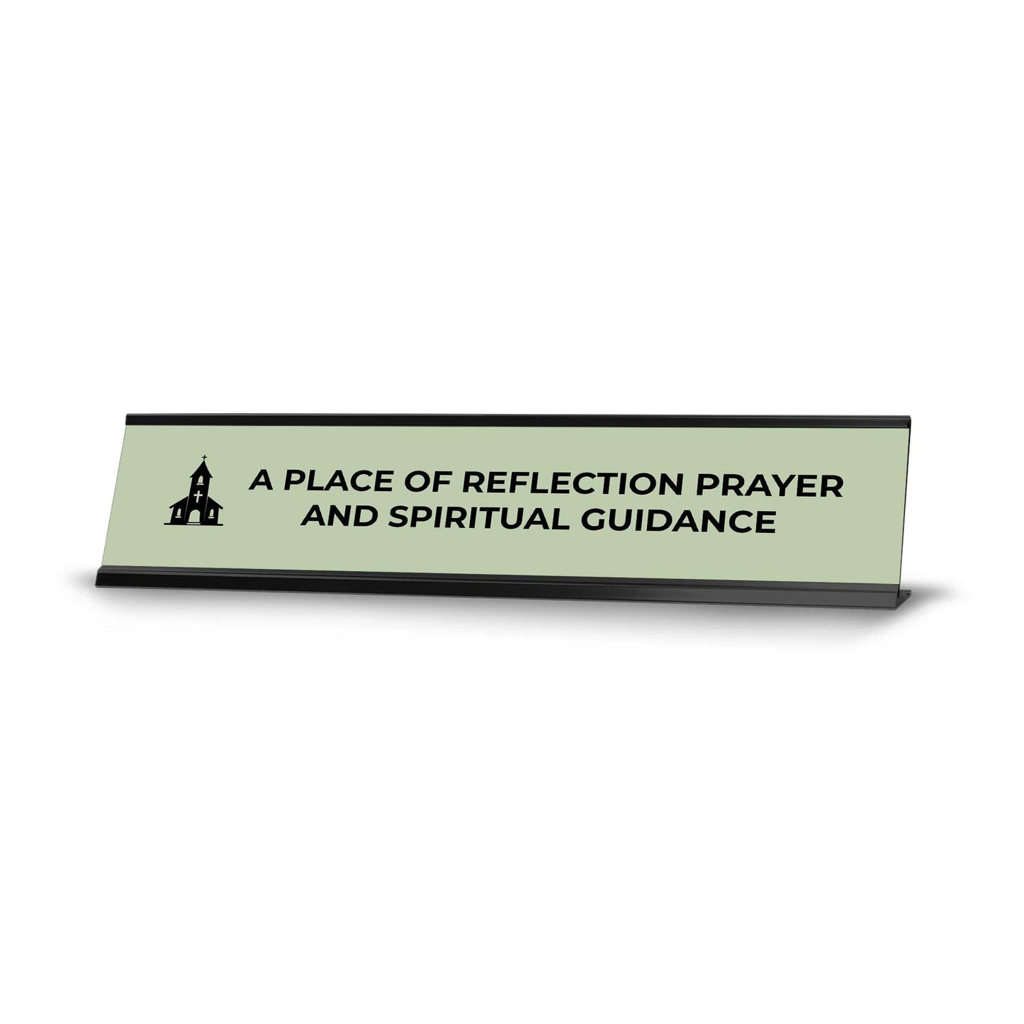 Church Leader Role and Titles 2 x 10" Desk Sign with Aluminium Frame