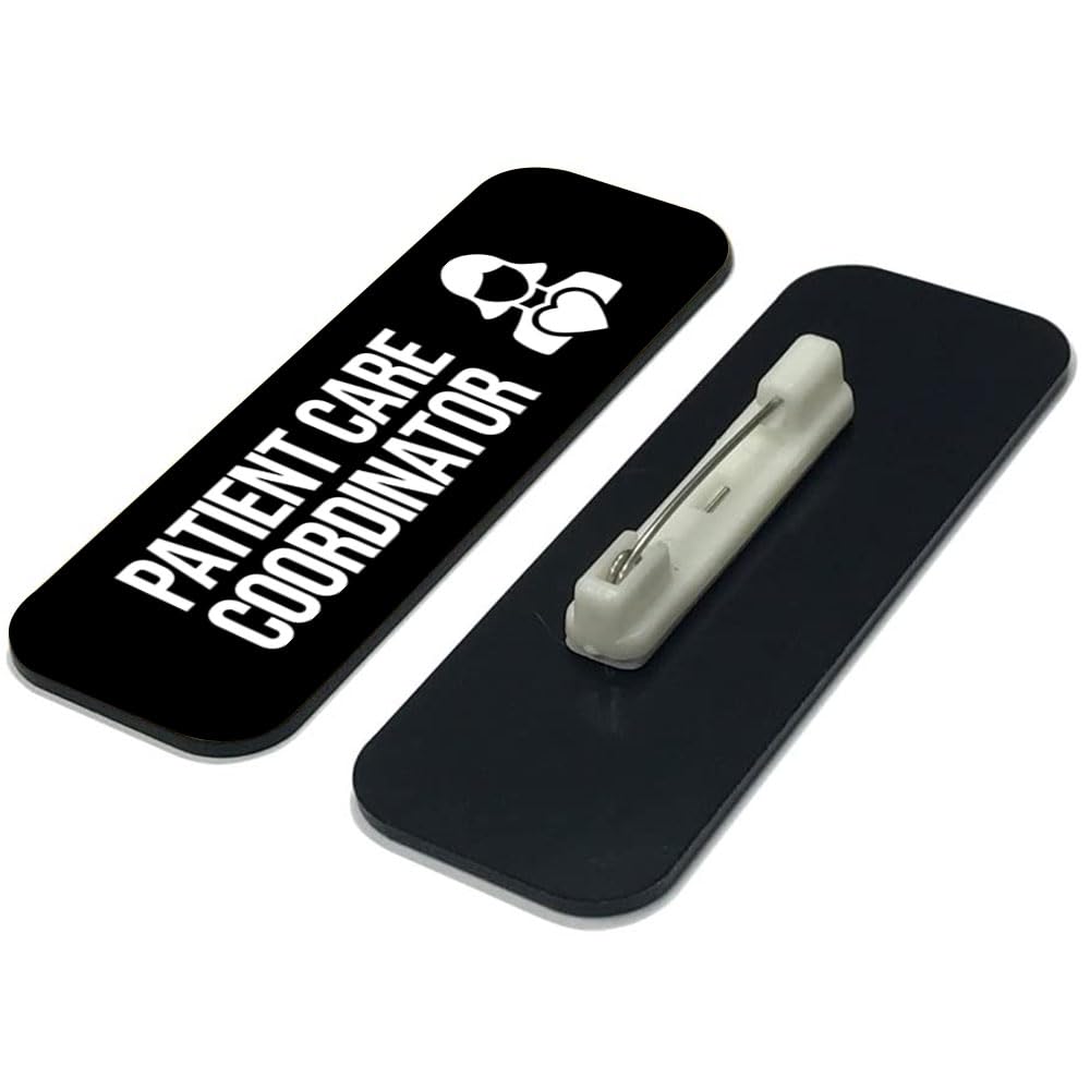 Patient Care Coordinator 1 x 3" Rounded Corner Name Badge | Medical Facilities