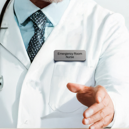 Emergency Room Nurse 1 x 3" Rounded Corner Name Badge | Medical Specialism Badges