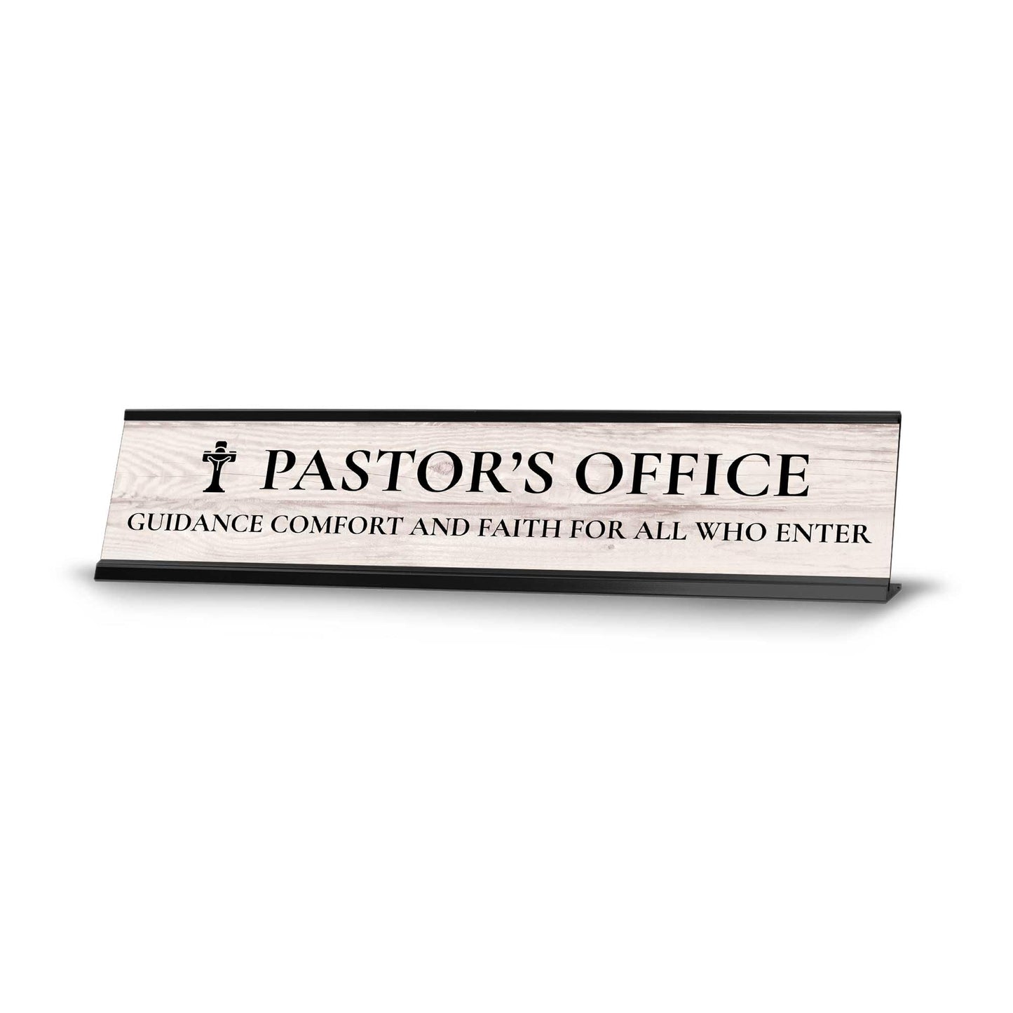 Church Leader Role and Titles 2 x 10" Desk Sign with Aluminium Frame