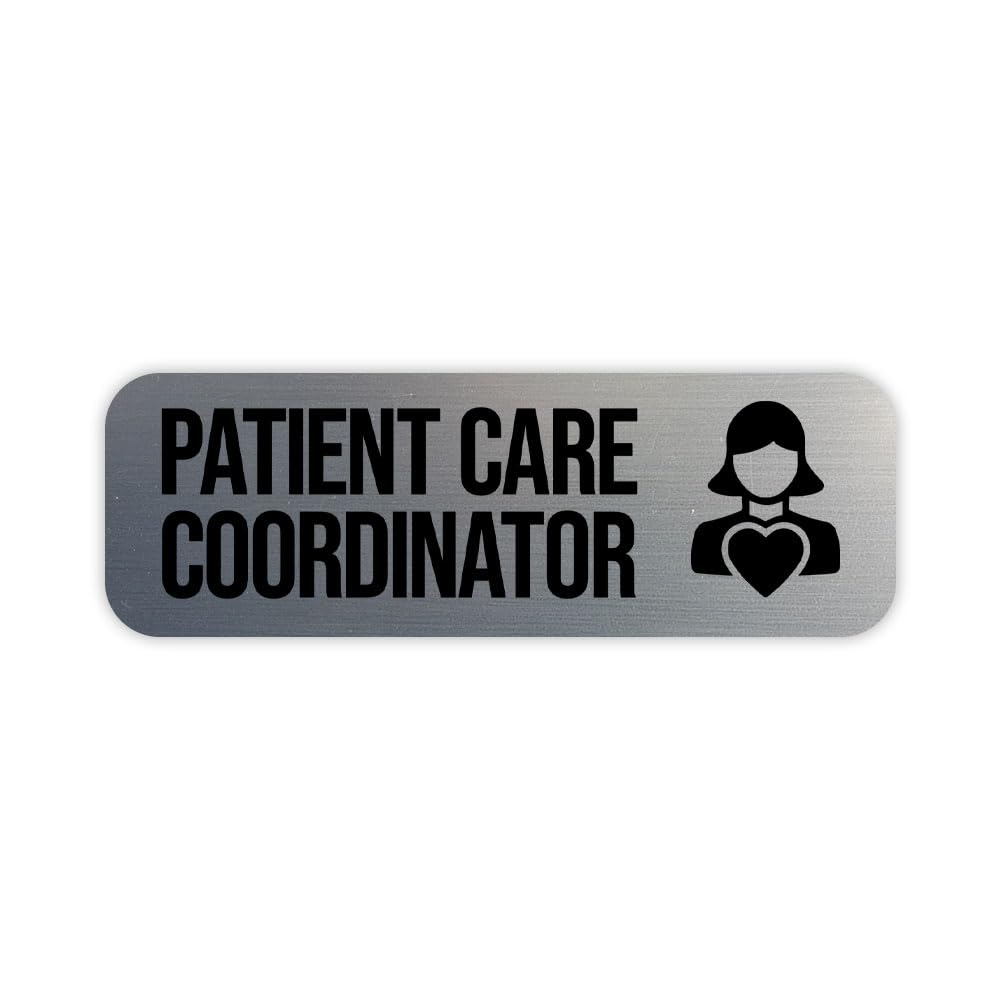 Patient Care Coordinator 1 x 3" Rounded Corner Name Badge | Medical Facilities