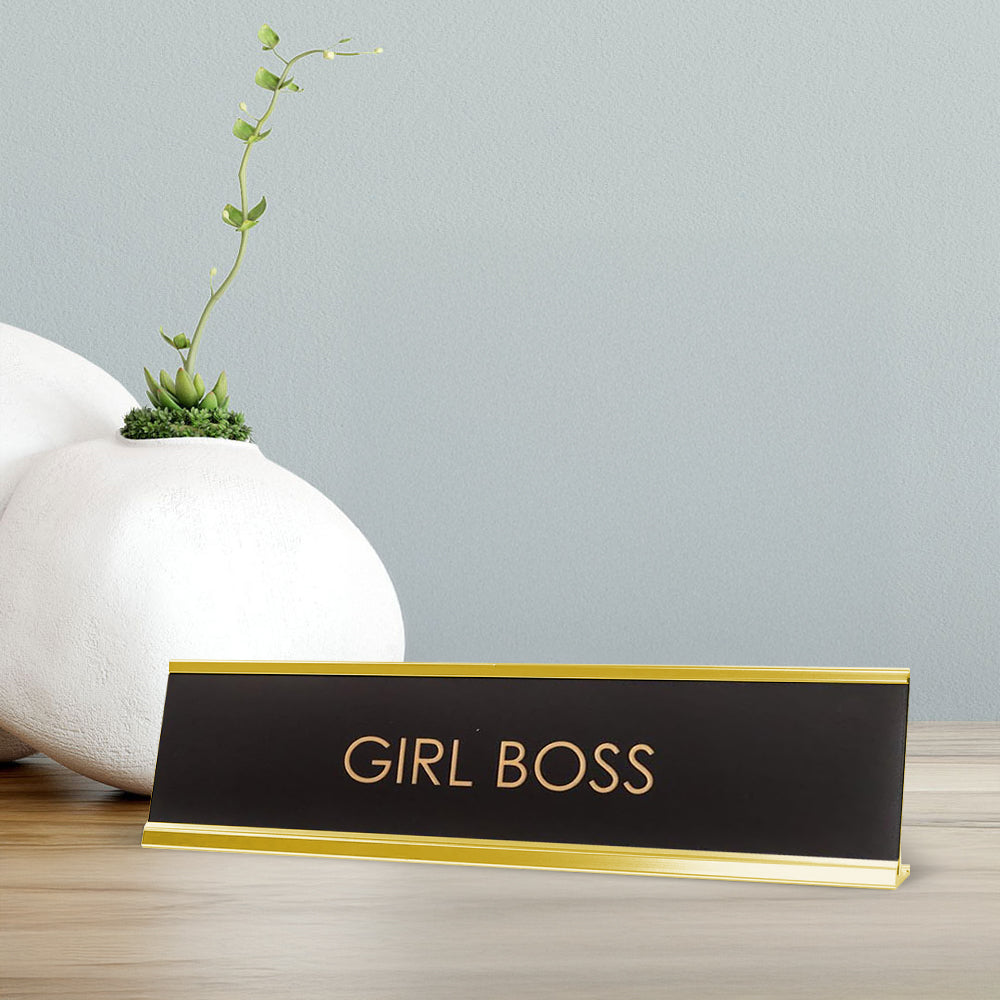 Girl Boss Novelty Desk Sign