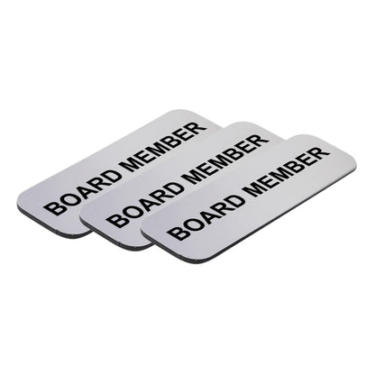 Board Member 1 x 3" Name Tag/Badge, (3 Pack)